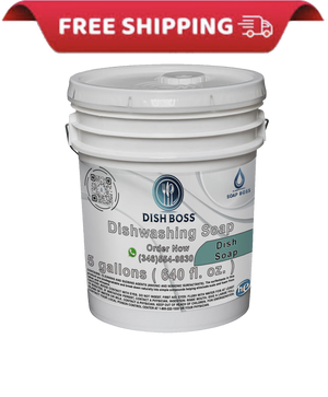 Dish Boss® Ultra Grease - Fighting Dish Soap - 5 - Gallon Heavy Duty Cleaner - Soap Boss