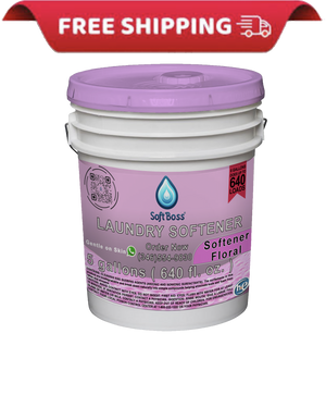 Soft Boss® 5 - Gallon Floral Fabric Softener - Fresh Flower Scent & Softness - Soap Boss