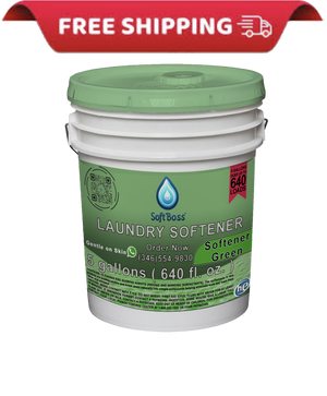 Soft Boss® 5 - Gallon Green Fabric Softener - Fresh Scent & Eco - Friendly Formula - Soap Boss