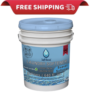 Soft Boss® 5 - Gallon Suavel Fabric Softener - Long - Lasting Freshness & Comfort - Soap Boss