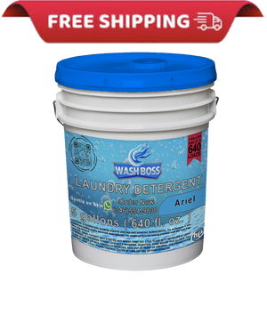Wash Boss® 5 - Gallon Ariel Laundry Detergent - Powerful Cleaning & Fresh Scent - Soap Boss