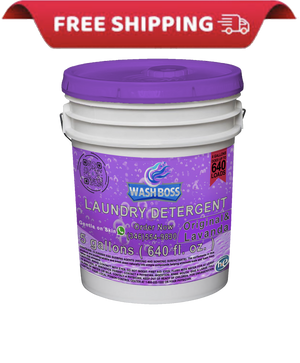 Wash Boss® 5 - Gallon Lavanda Laundry Detergent - Relaxing Lavender Scent & Deep Clean - Soap Boss