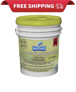 Wash Boss® 5 - Gallon Roma Laundry Detergent - Traditional Formula for Powerful Cleaning - Soap Boss
