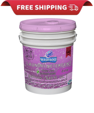 Wash Boss® 5 - Gallon Zotee Laundry Detergent - Gentle Formula for Deep Cleaning - Soap Boss