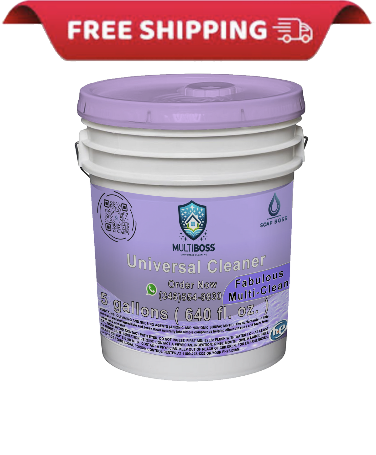 Boss Clean Degreasing Multi-Purpose Cleaning Solution - 5-Gallon Heavy ...